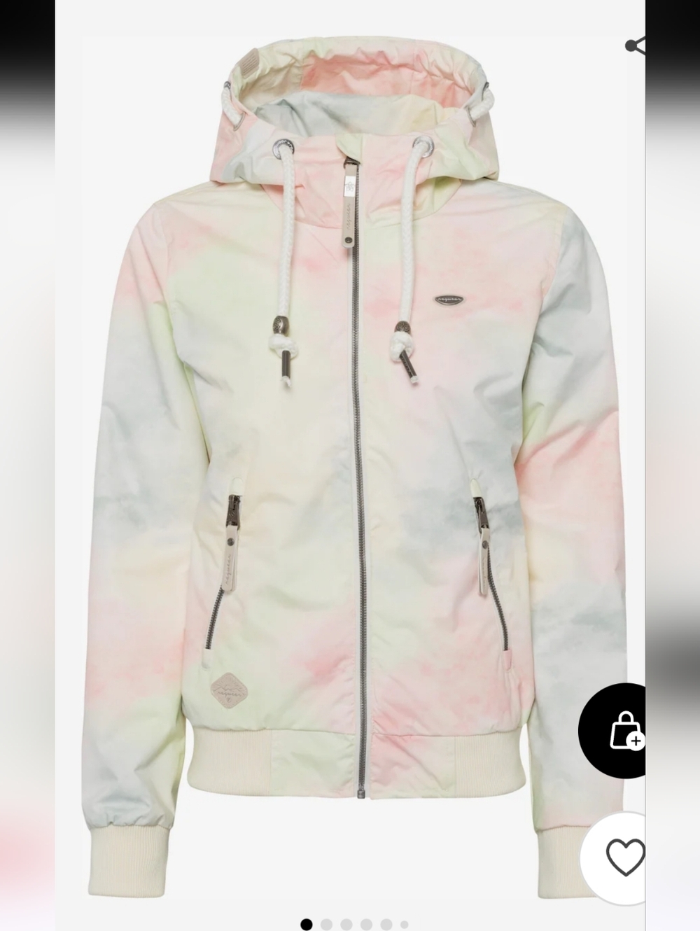 RAGWEAR / Pastel Tie-Dye Hooded waterproof Jacket